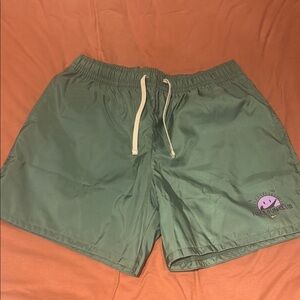 Nike Green Athletic Shorts Quick-Dry Elastic Waist